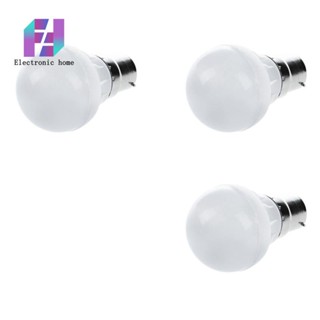 ใหม่ หลอดไฟ LED B22 220V 3W เซรามิค ประหยัดพลังงาน สีขาวนวล 3 ชิ้น