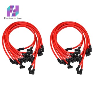 ชุดสายหัวเทียน ประสิทธิภาพสูง 10.5 มม. SP10-390-1010 สําหรับ Chevrolet AM General Isuzu HEI SBC BBC 2 ชุด