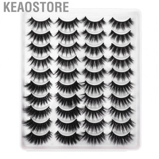 Keaostore 20 Pairs Mixed 6D  Thick And Wispy High  Chemical Fiber.