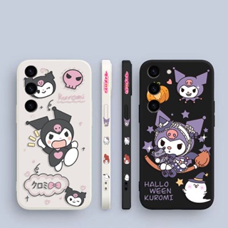 เคสโทรศัพท์มือถือ ซิลิโคน ลายการ์ตูนแมวคุโรมิน่ารัก สําหรับ Samsung Galaxy S23 S22 S21 S20 FE Ultra Plus S10 S10E S9 S8 Lite Plus 5G