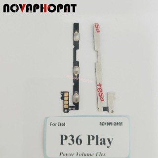 Novaphopat สายเคเบิลปุ่มกดเปิดปิดเสียง สําหรับ Itel P36 Play