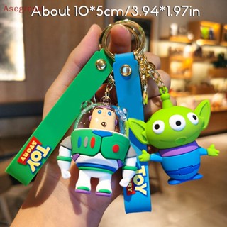 [Asegreen] พวงกุญแจฟิกเกอร์ การ์ตูน Toy Story Woody Buzz Lightyear ของเล่นสําหรับเด็ก