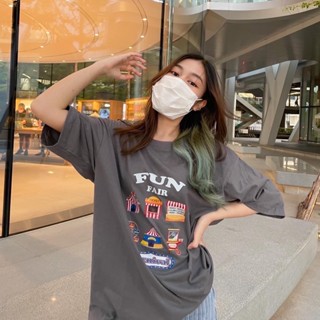  พิมพ์ลาย 🎡FUN FAIR OVERSIZE TEE พร้อมส่ง!!