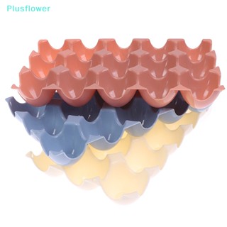 &lt;Plusflower&gt; ถาดพลาสติก สําหรับใส่ไข่ (15 ถ้วย) 1 ชิ้น