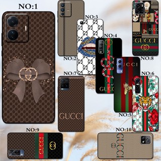 Gucci เคสโทรศัพท์มือถือ ซิลิโคน TPU กันกระแทก ลายด้านข้าง สําหรับ Vivo Y21 Y21S Y30 Y30I Y31S Y50 Y54S Y33S Y33T Y51S Y53S 4G