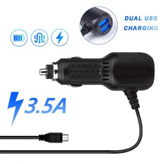 ⚡READYSTOCK⚡Dash Cam Car Charger 12v - 24v 3.5A 3.5m 5v DVR Charging Cable Micro USB