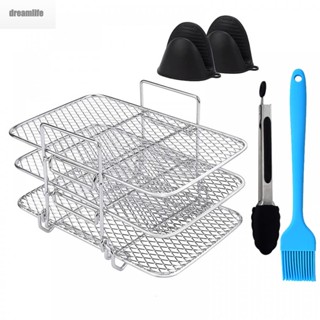 【DREAMLIFE】Dehydration Rack Detachable Food Clip Kitchen Tools Stainless Steel Rack