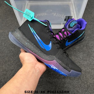 [Company Level NK] Kyrie 3 Irving 3 Generation รองเท้ากีฬา รองเท้าบาสเก็ตบอล ลําลอง เบาะอากาศ สีดํา ฟ้า สําหรับผู้ชาย ผู้หญิง