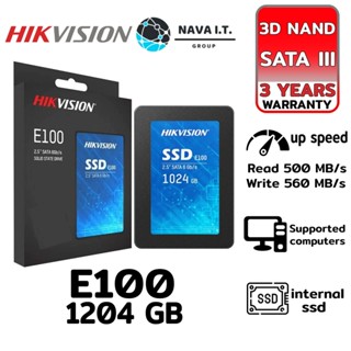 COINSคืน15%⚡FB9JMZV6⚡ HIKVISION E100 1024GB SATA III 2.5 INCH เอสเอสดี รับประกัน 3ปี