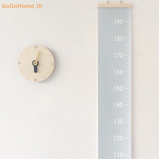 Gogo ไม้บรรทัดวัดส่วนสูง กรอบไม้ ผ้าแคนวาส สําหรับเด็กอนุบาล ตกแต่งผนัง ห้อง