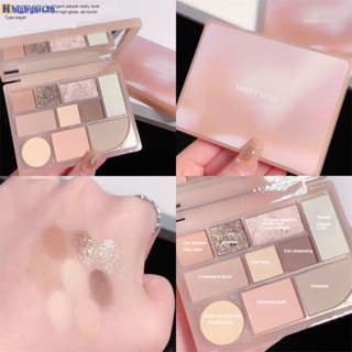 Sweet Mint ไฮกลอส 10 สี Lying Silkworm Blush อายแชโดว์กันน้ำและกันเหงื่อแผ่นแต่งหน้าอเนกประสงค์ที่สว่างสดใส highgoss.th