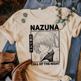 เสื้อยืด ลายการ์ตูน Call of the Night y2k มังงะ 2000s สําหรับผู้หญิง