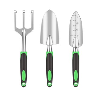 3pcs Gift Professional Durable Hand Men Women Heavy Duty Indoor Outdoor For Digging Non-Slip Rubber Grip Garden Tool Set