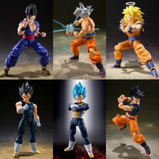 โมเดลฟิกเกอร์ อนิเมะดราก้อนบอล SHF Vegeta Son Gohan Saiyan Goku Broly Trunks ขยับได้ ของขวัญคริสต์มาส ของเล่นสําหรับเด็ก