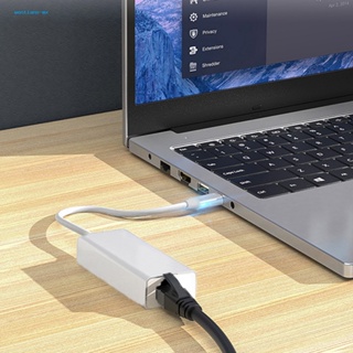 Wentians อะแดปเตอร์การ์ดเครือข่ายอีเธอร์เน็ต 1000Mbps Type-C เป็น RJ45 Type-C เป็น RJ45 USB C ติดตั้งง่าย