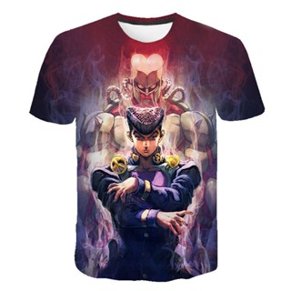 เสื้อยืด พิมพ์ลายอนิเมะ Jojos Bizarre Adventure สไตล์สตรีท อินเทรนด์ สําหรับผู้ชาย