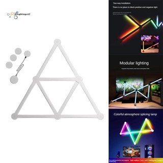 โคมไฟ LED RGB เชื่อมต่อบลูทูธ WiFi ควบคุมผ่านแอพ สําหรับตกแต่งผนังห้องนอน
