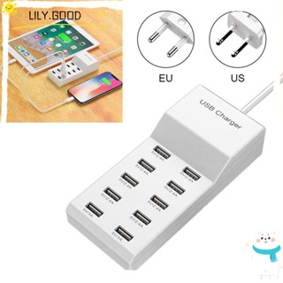 LILY อะแดปเตอร์ชาร์จ USB ปลั๊ก EU US ความเร็วสูง สําหรับคอมพิวเตอร์