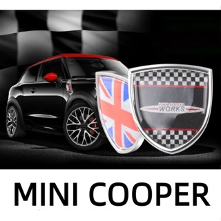 MINI COOPER creative metal shield sticker COUNTRYMAN CABRIO Paceman JCW CLUBMAN F54 F55 F56 F57 F60 R60 R56 R55 R61 car window body random sticker decorative nameplate sticker