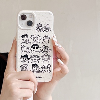 เคสโทรศัพท์มือถือ ซิลิโคนแข็ง กันกระแทก ลายการ์ตูนชินจังน่ารัก สําหรับ Apple Iphone 11 12 13 14Promax 14 12 11 14Pro