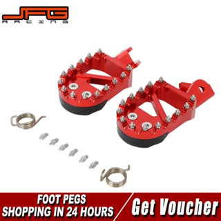 JFG racing Foot Pegs spring and teeth For CRF150F CRF230F 2003-2019 Sur Ron S X motocross motorcycle