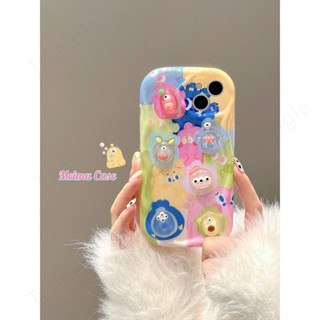 เคสโทรศัพท์มือถือ กันกระแทก ลายการ์ตูนมอนสเตอร์น้อย สามมิติ สําหรับ Iphone 14pro max 13 12 11 14plus 13 12 11 xs xr