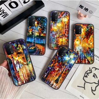 เคสโทรศัพท์มือถือแบบนิ่ม ลายภาพวาดสีน้ํามัน รูปกลางคืน C109 สําหรับ OPPO Reno 2 2Z 2F 3 4 Pro 5 Lite 5K Pro Plus 5G