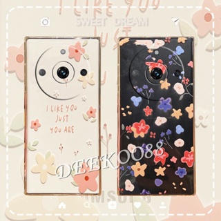 ใหม่ เคสโทรศัพท์มือถือ TPU นิ่ม กันรอยกล้อง ลายดอกไม้น่ารัก สําหรับ Realme 11 Pro+ Plus 5G C53 NFC 4G Realme11 11Pro 2023 Realme11Pro+