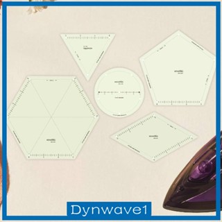 [Dynwave1] ไม้บรรทัดรีดผ้า กันลื่น สําหรับรีดผ้าแห้ง ไอน้ํา DIY 5 ชิ้น