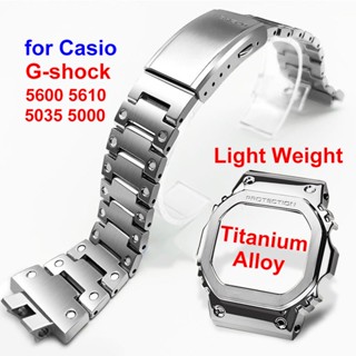 สายนาฬิกาข้อมือไทเทเนียมอัลลอย น้ําหนักเบา สําหรับ Casio G-SHOCK DW5600 5610 GW-B5600 GW5000 GWX-5600