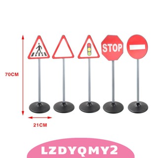 [Lzdyqmy2] ป้ายจราจรจําลอง ขนาดเล็ก พร้อมไฟ และเพลง ของเล่นเพื่อการเรียนรู้ สําหรับตกแต่งบ้าน