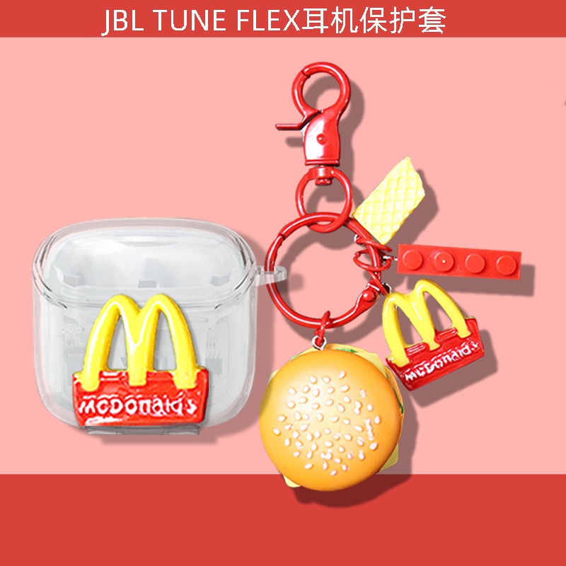 เคสโทรศัพท์มือถือแบบนิ่ม ใส กันกระแทก ลายนักบินอวกาศ JBL TUNE FLEX น่ารัก พร้อมพวงกุญแจ จี้รูปหมู ไดโนเสาร์ สําหรับ JBL TUNE FLEX FLEX JBL T230 T130