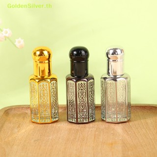 Goldensilver ขวดเปล่า ประดับลูกปัดแก้ว ขนาด 3 6 12 มล. สีเงิน