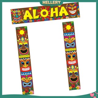 [HelleryTH] ป้ายสัญลักษณ์ Happy Luau Aloha Tropical สําหรับตกแต่งปาร์ตี้ ป่าไม้