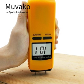 MUVAKO เครื่องตรวจจับความชื้นดิจิทัล LCD 10-40% 4Pins