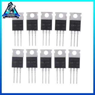 [Instock] 10PCS IRF540N IRF540 TO-220 N-Channel 33A 100V Power MOSFET High Performance [F/11]