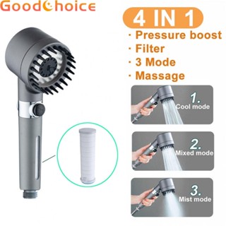 【Good】Relax and Renew Your Body 4 in 1 Massage Showerhead Set with High Water Pressure【Ready Stock】