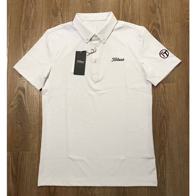 ใหม่ Titleist Golf Mens เสื้อโปโลแขนสั้น เสื้อยืดปกในฤดูใบไม้ผลิ ฤดูร้อน และฤดูใบไม้ร่วง