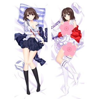 Saekano: ปลอกหมอน ลายอนิเมะเกม How to Raise a Boring Girlfriend Megumi Kato Dakimakura ขนาด 50x150 ซม. ของขวัญ สําหรับตกแต่งเตียงนอน