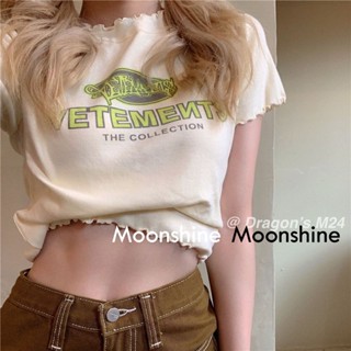 Moon  เสื้อครอป เสื้อแฟชั่นผู้หญิง y2k สีพื้น สําหรับผู้หญิง ใส่ไปคลับ ปาร์ตี้ 2023 NEW 23071005  Korean Style Beautiful รุ่นใหม่ Stylish A29J12L 36Z230909