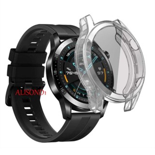 ALISOND1 สําหรับ Huawei Watch gt 2 เคสกันกระแทก นิ่ม ใส เคสใส บางพิเศษ ป้องกันหน้าจอ ตัวป้องกันสมาร์ทวอทช์ อุปกรณ์เสริม ตัวป้องกันสมาร์ทวอทช์