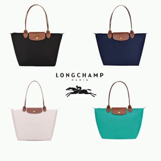 Iongchamp แท้ neo Le 【ขนาด L*M หูยาว】Pliage tote bag กระเป๋าช้อปปิ้ง พับเก็บได้ กระเป๋ากันน้ำ ผู้หญิง กระเป๋าช้อปปิ้ง