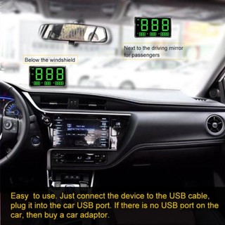 Pop Auto HUD เครื่องวัดความเร็ว GPS ดิจิทัล เข็มทิศ สัญญาณเตือนความเร็วสูง