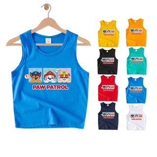 เสื้อกล้าม ผ้าฝ้าย ลายการ์ตูน Paw Patrol 8 สี สําหรับเด็ก KAA005