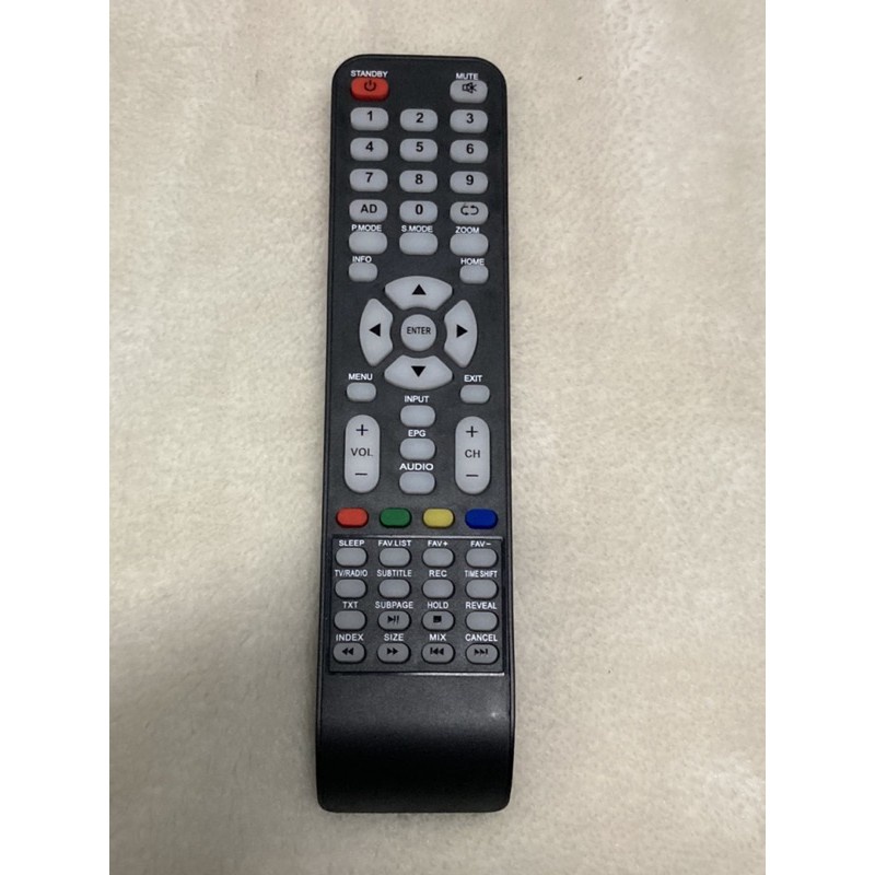 รีโมททีวี AJ PRISMAPRO ALPHA (ปุ่มเต็มHOME) AJ ELE-3901DT ALPHA LWD-395AA ใช้ได้กับรีโมทที่ปุ่มเหมือ