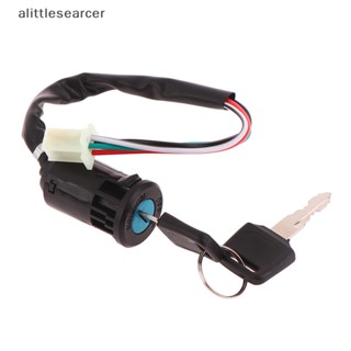 Alittlesearcer สวิตช์กุญแจจุดระเบิด พร้อมกุญแจล็อค 2 ดอก สําหรับรถมอเตอร์ไซด์ ATV Quad Dirt Bikes 50cc 70cc 110cc 125cc 150cc 250cc