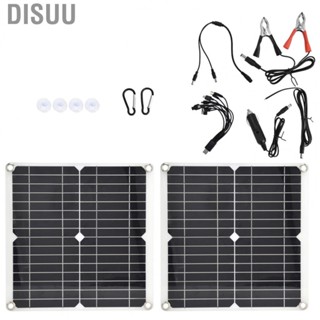 Disuu 2Pcs 15W Flexible Solar Panel Portable Charging Board Photovoltaic BS