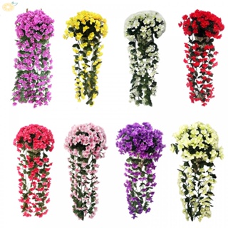 【VARSTR】Fake Silk Flower 1 Bunch 190 Flowers Crepe Hanging Violet Wall Decoration