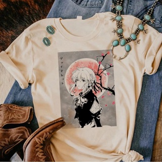 เสื้อยืด พิมพ์ลาย Violet Evergarden สไตล์ญี่ปุ่น ฮาราจูกุ สําหรับผู้หญิง