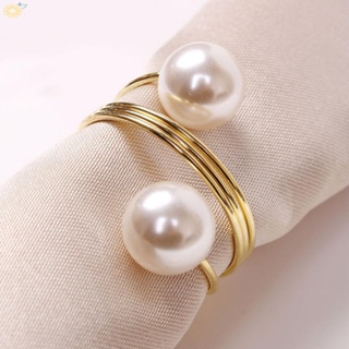 【VARSTR】Napkin Ring Spring Design Table Decor Wedding 24 Pcs 4x3.3cm For Party